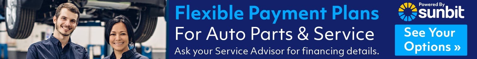 Flexible Payment Plans for Auto Parts & Service