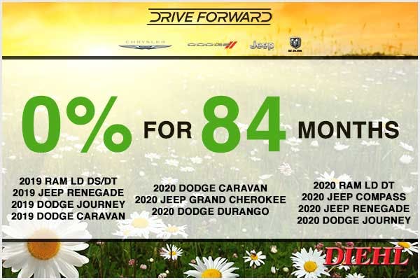 0percent84mo Ohio dealership Chrysler dodge jeep ram sales diehl of Salem ohio Diehl Automotive Chrysler specials dodge specials jeep specials ram specials lease discount family pricing drive forward