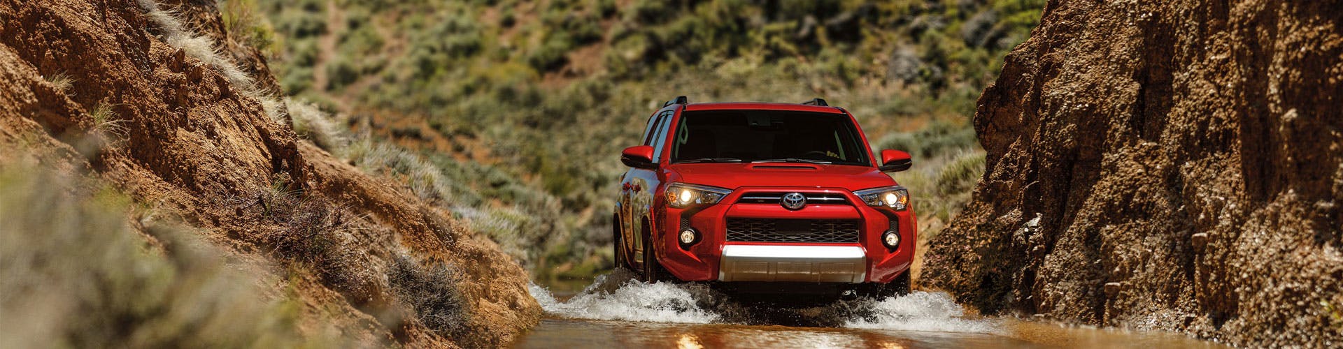 Red 4 Runner offroad