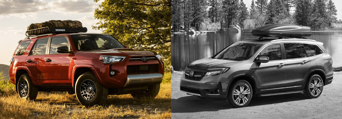 Compare the 2021 Toyota 4Runner vs the 2021 Honda Pilot near 