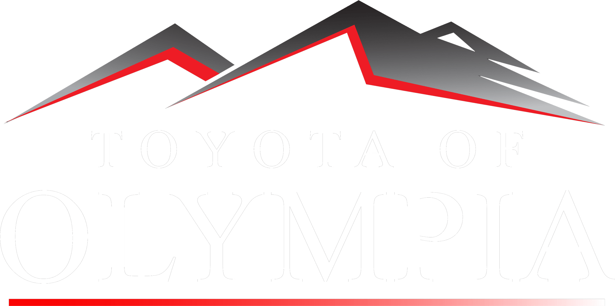 olympia white text logo