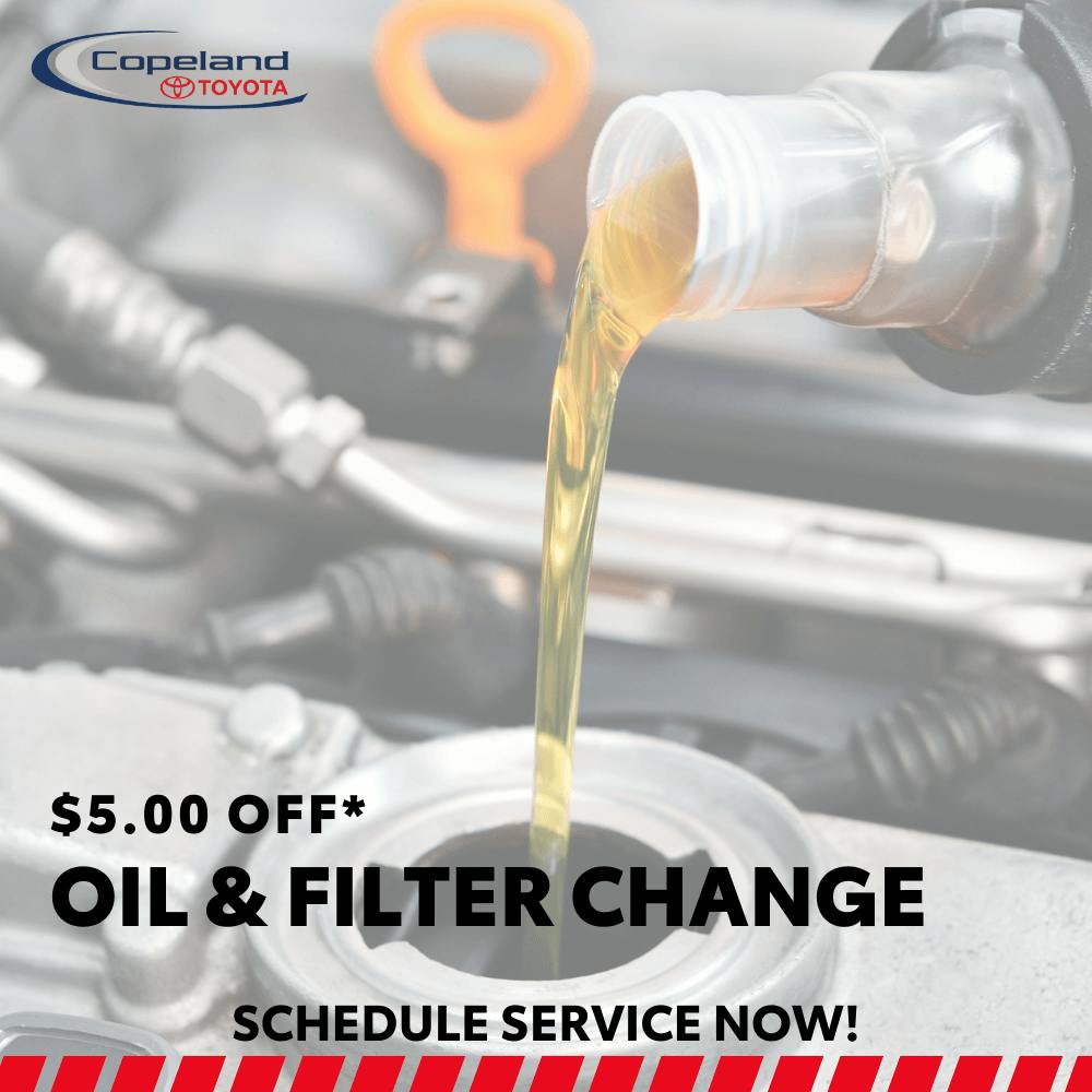 SAVE ON OIL CHANGE Copeland Toyota