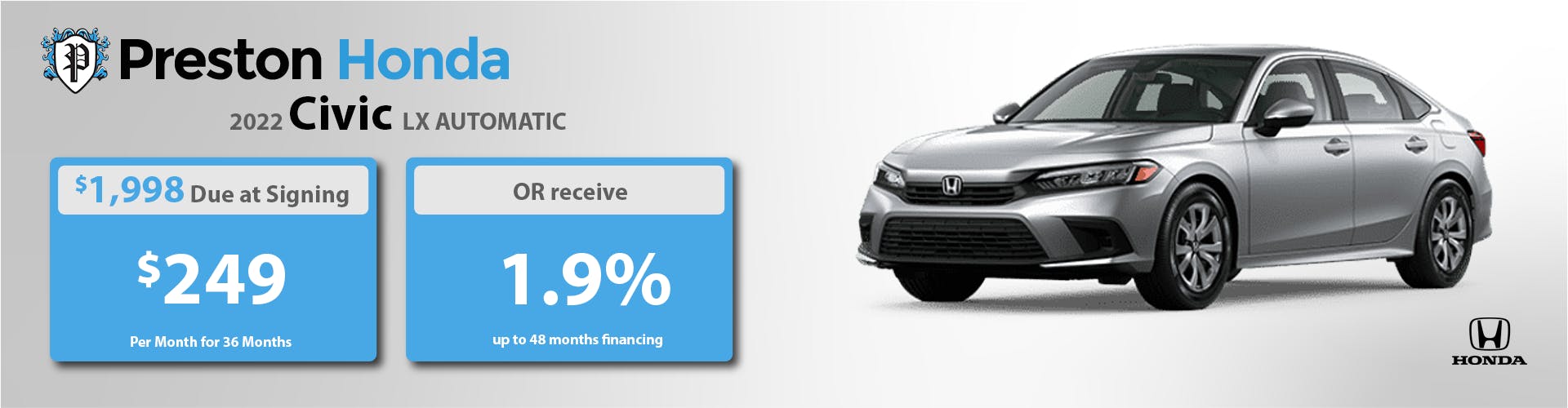 Preston Honda Honda Dealership in New Castle, PA