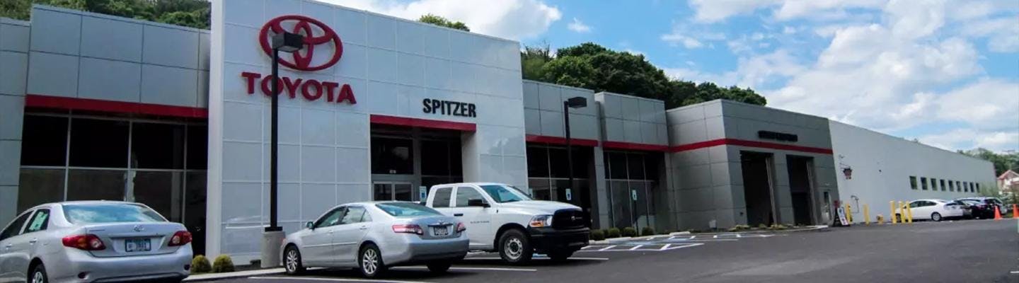 A view of the Spitzer Toyota Monroeville dealership