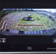 integrated backup camera with rear parking sonar