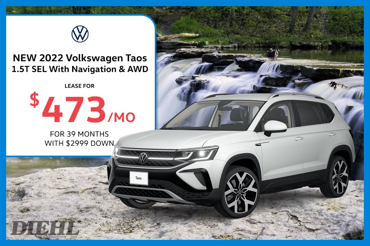 2022 VW Taos 1.5T SEL with Navigation and AWD offer