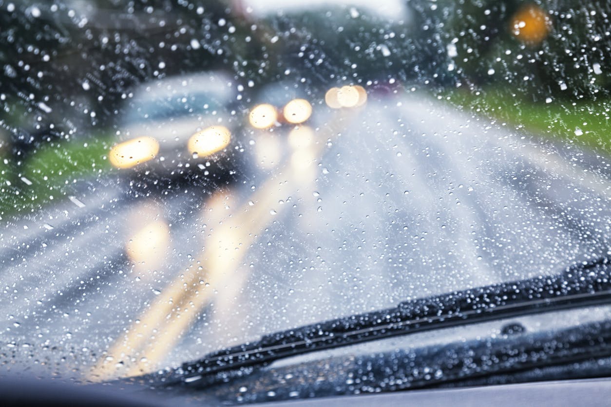 driver during rain