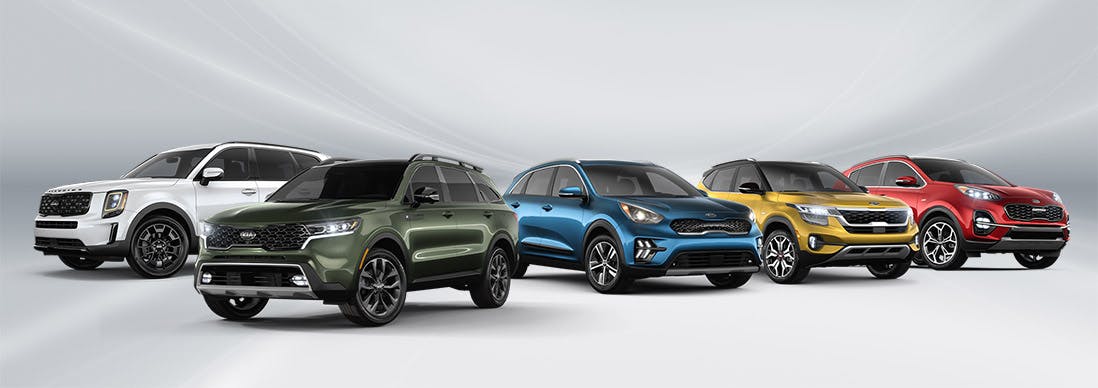 Kia SUV Lineup Header for Model Research Page, KIA near me, KIA dealership near me, KIA in hermitage, KIA pa car dealers, new KIAs, certified preowned KIAs, used KIAs, KIA in mercer county, KIA Finance, KIA leasing