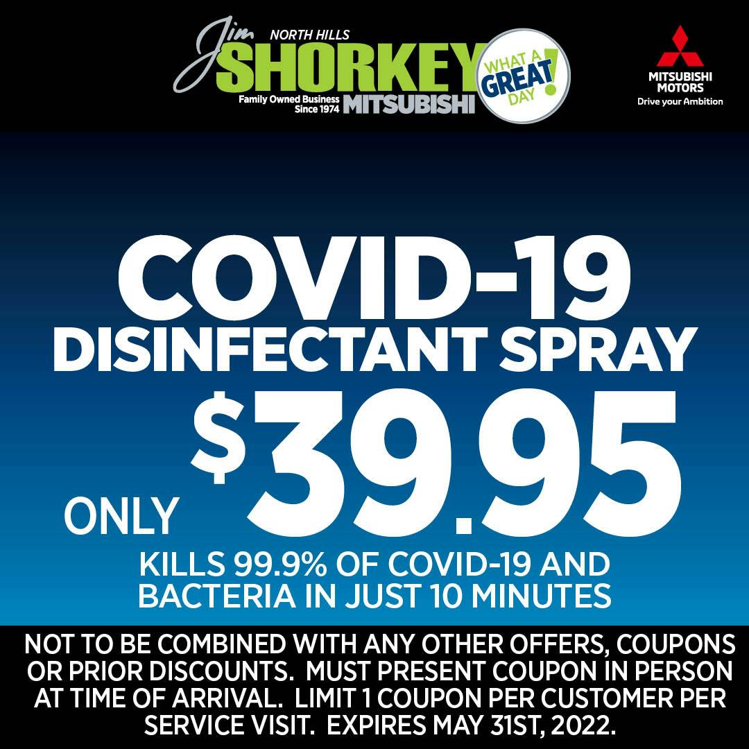 $39.95 – COVID-19 Disinfectant Spray | Jim Shorkey Mitsubishi North Hills