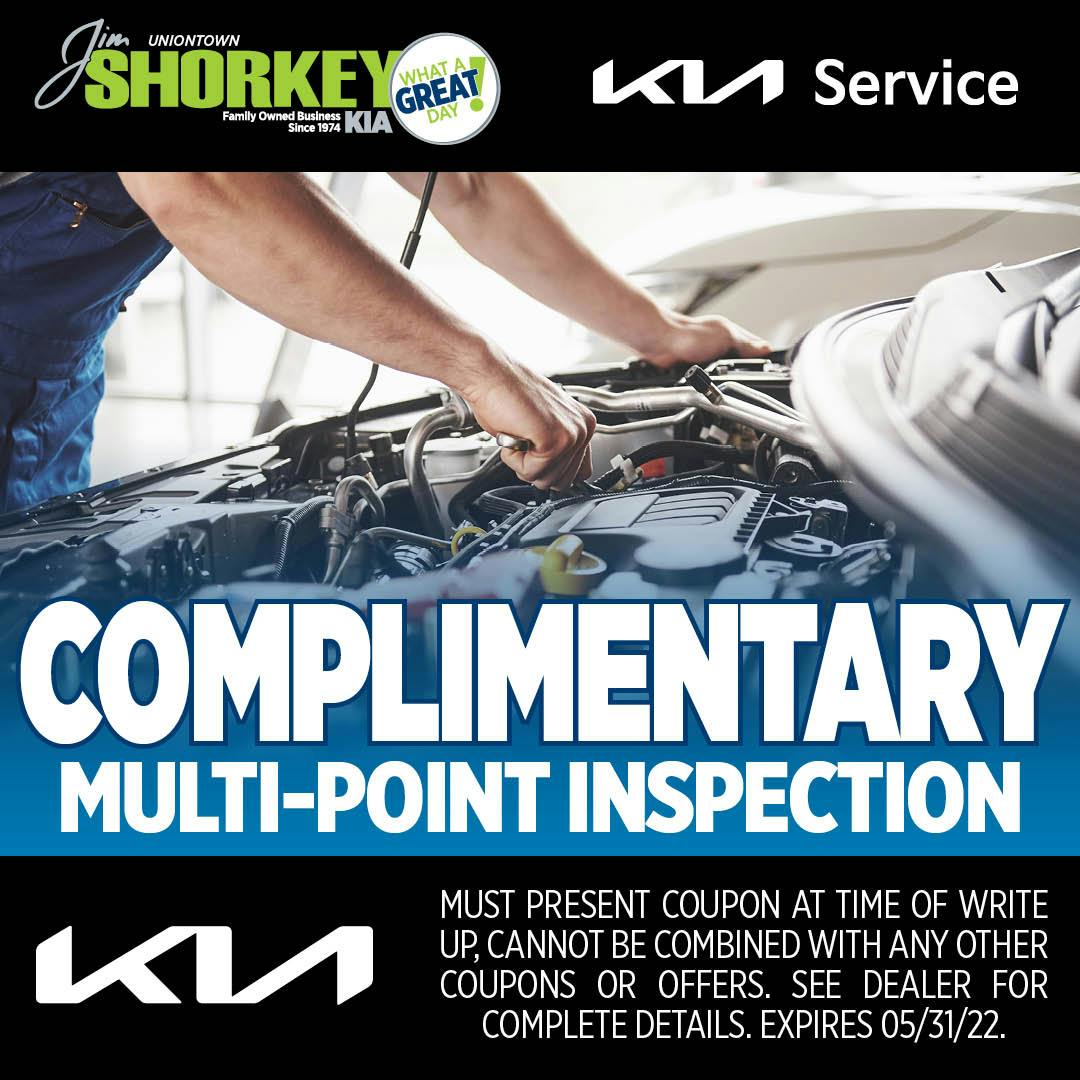 Complimentary Multipoint Inspection | Jim Shorkey Kia Uniontown