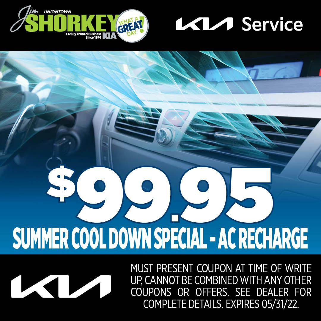 $99.95 Summer Cool Down Special | Jim Shorkey Kia Uniontown