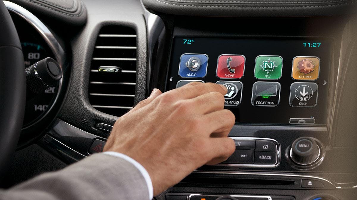 vehicle technology app screen
