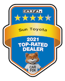 Sun Toyota CarFax 2021 Awards