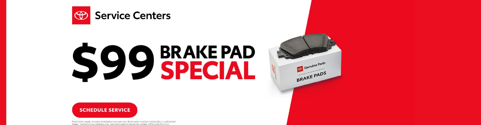 $99 Brake Pad Special