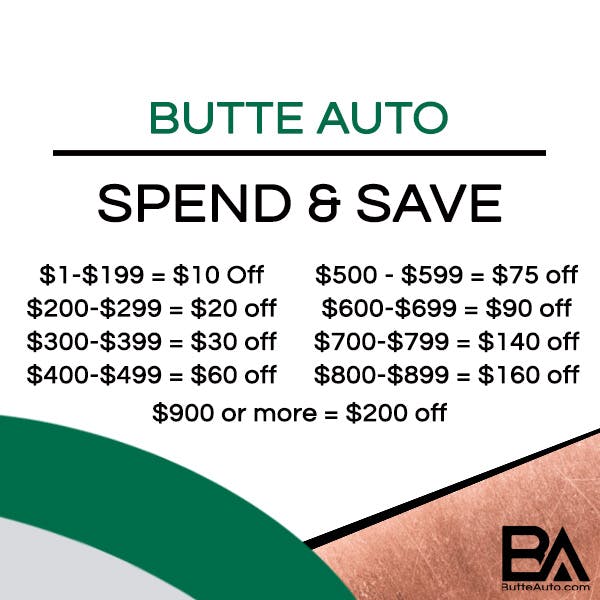 Spend and Save | Butte Auto Group