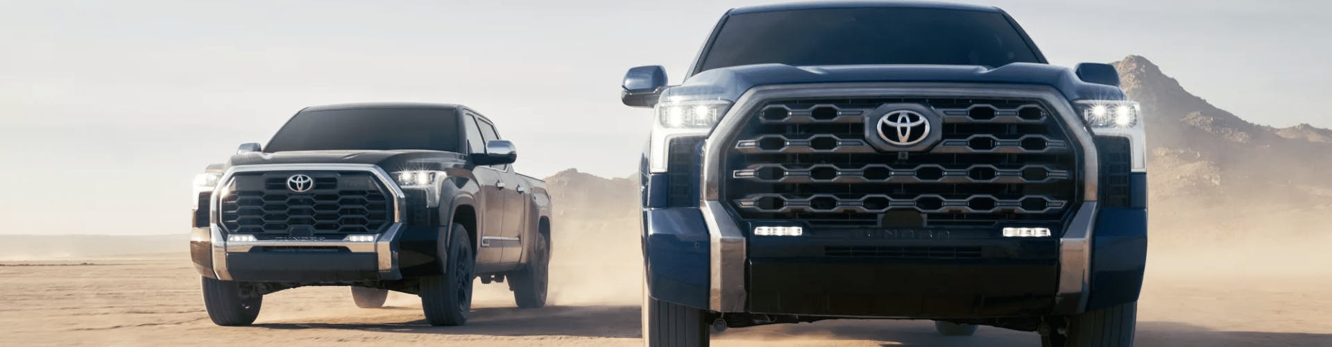Toyota Tundra driving in desert
