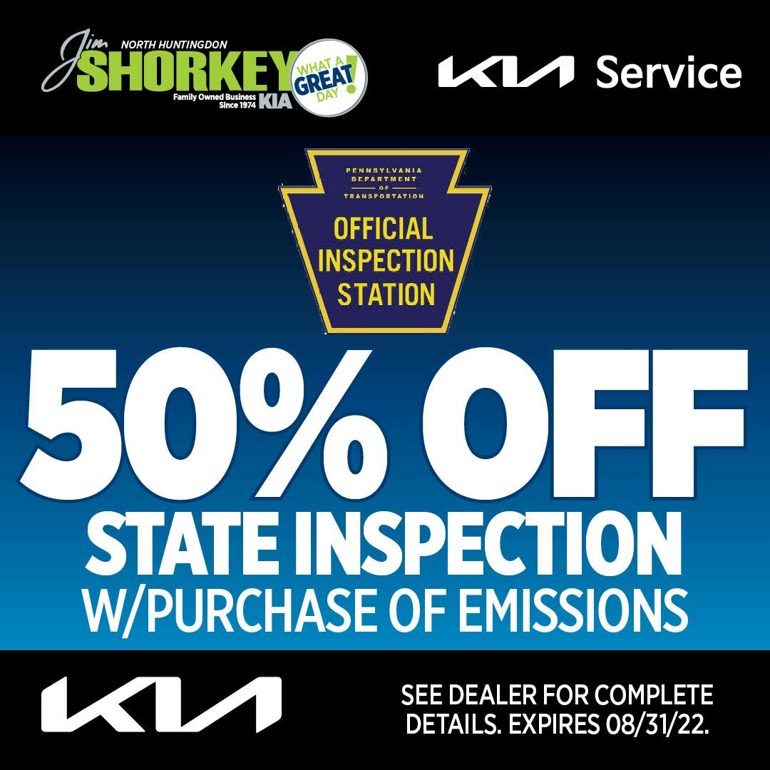 50% Off State Inspection! | Jim Shorkey Kia