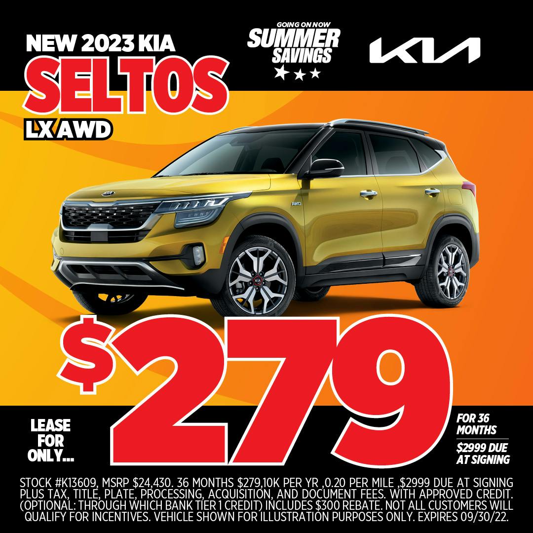 $279/Month Lease – 2023 Kia Seltos LX AWD | Jim Shorkey Kia of Uniontown