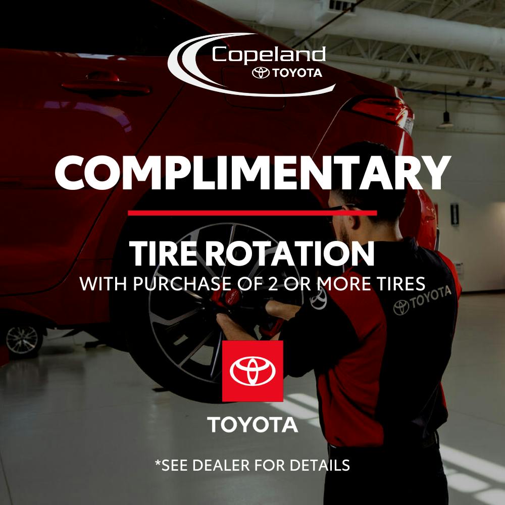 Complimentary Tire Rotation | Copeland Toyota