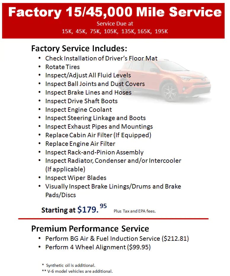 Toyota Maintenance Milestones Bayside Toyota