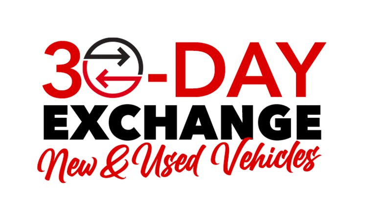 30-day exchange new & used vehicles