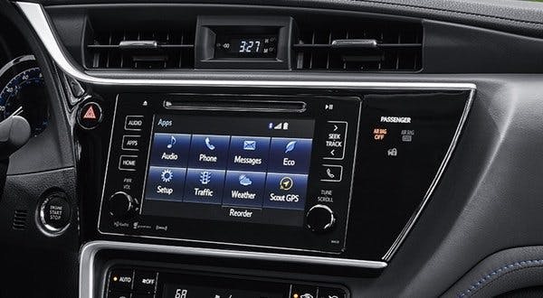 Toyota Corolla Entune Audio screen