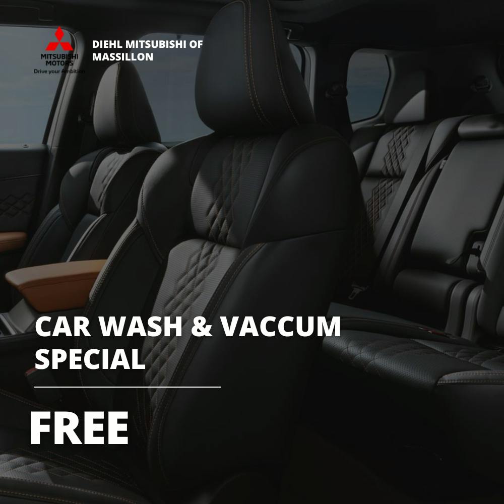 Free Car Wash and Vacuum | Diehl Mitsubishi of Massillon