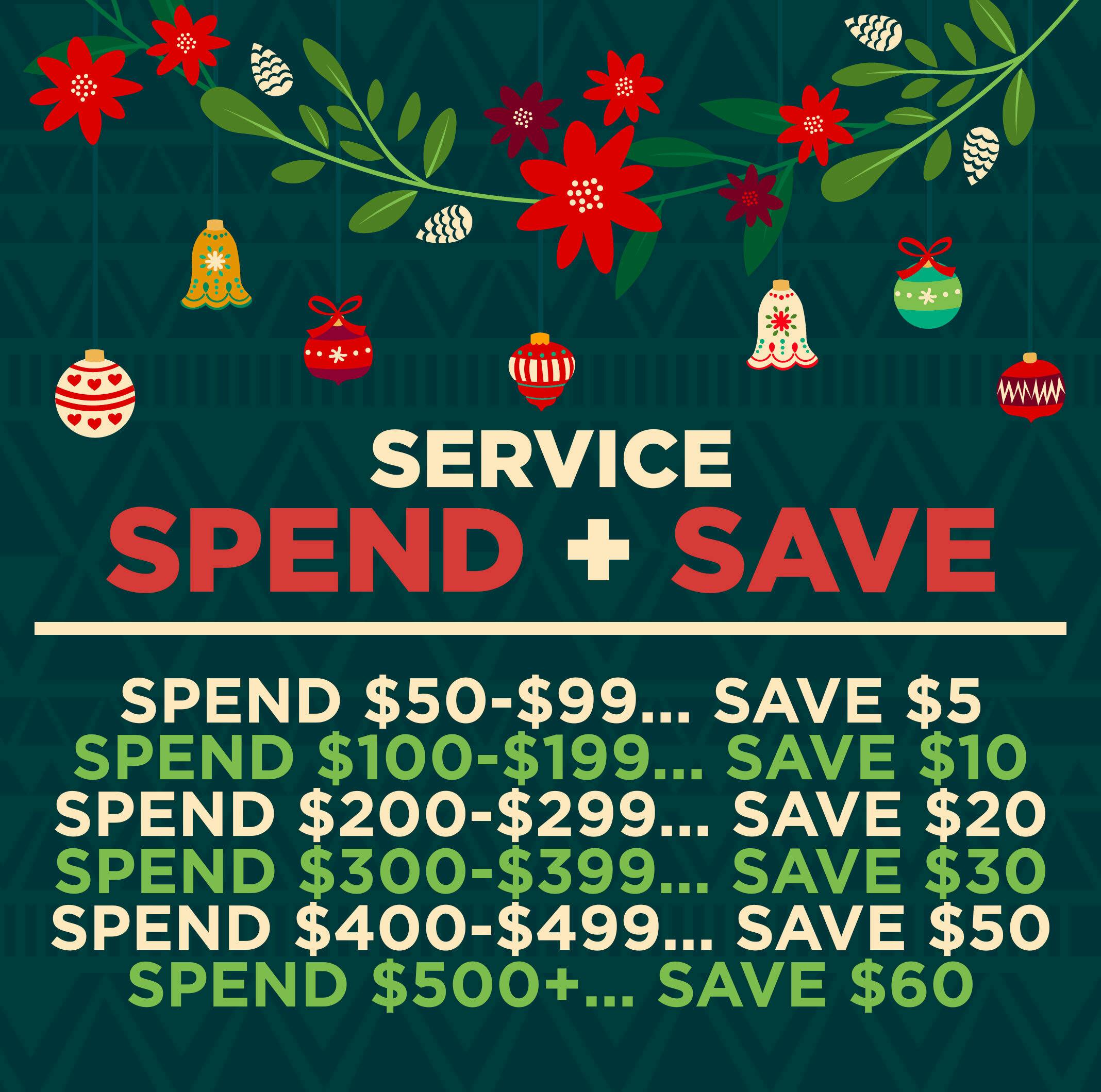 Service Spend & Save