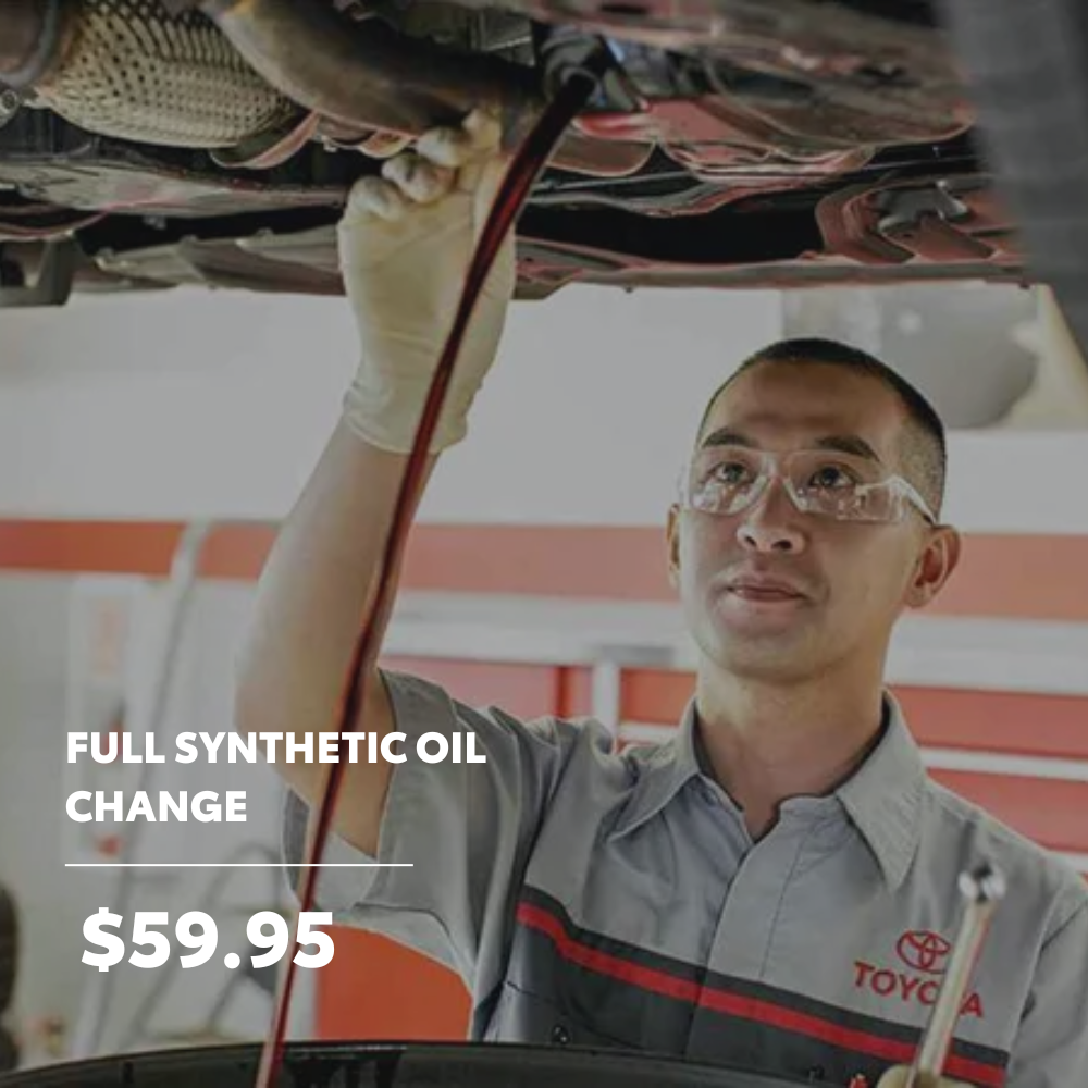 Full Synthetic Oil Change | Faiths Toyota