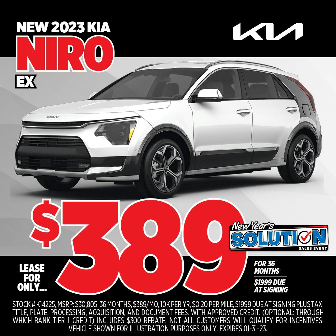 $389/Month Lease – 2023 Kia Niro EX | Jim Shorkey Kia Wexford