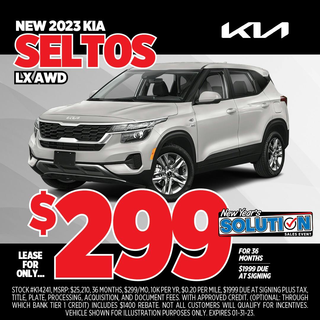 $299/Month Lease – 2023 Kia Seltos LX AWD | Jim Shorkey Kia Wexford