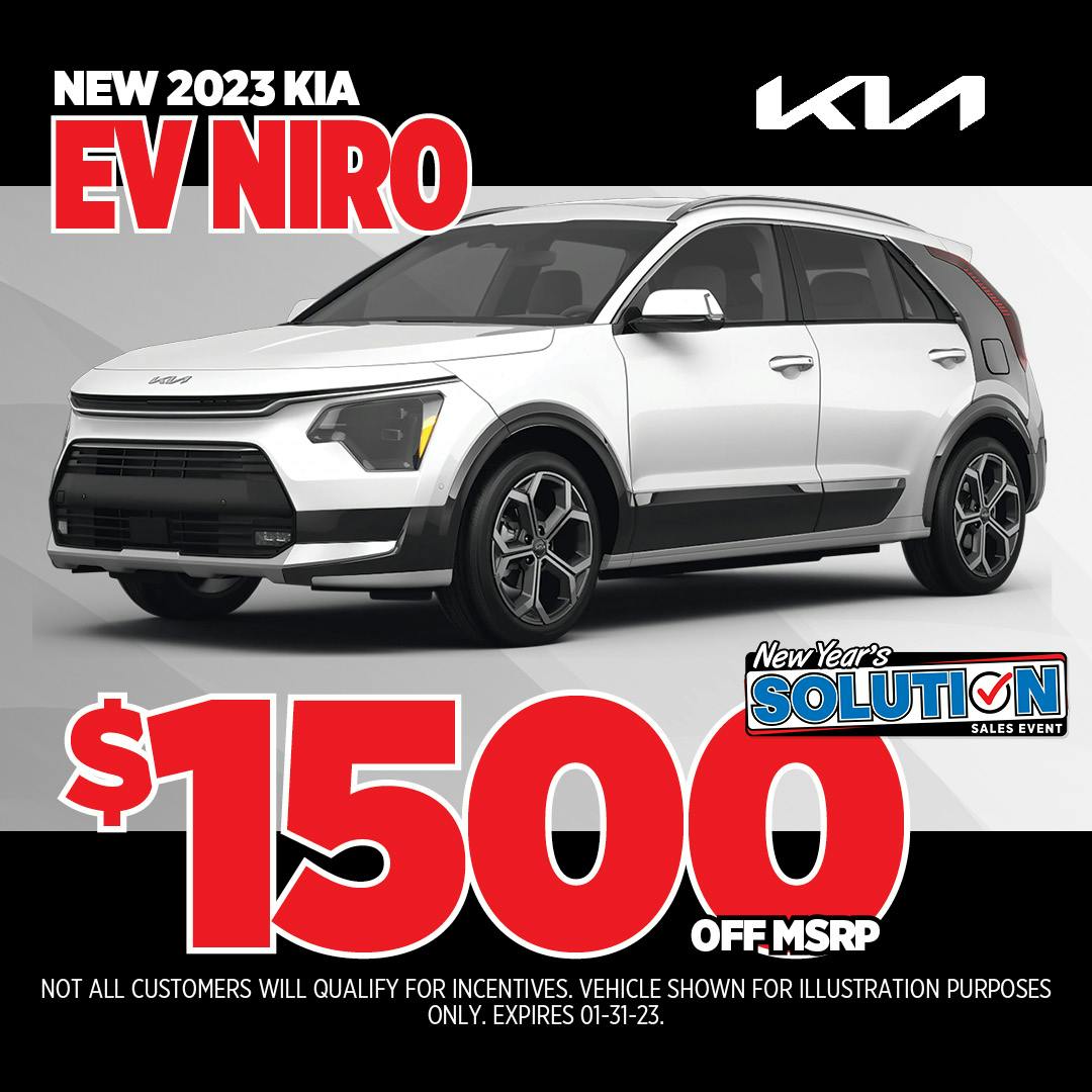 $1500 Off MSRP – 2023 Kia EV Niro