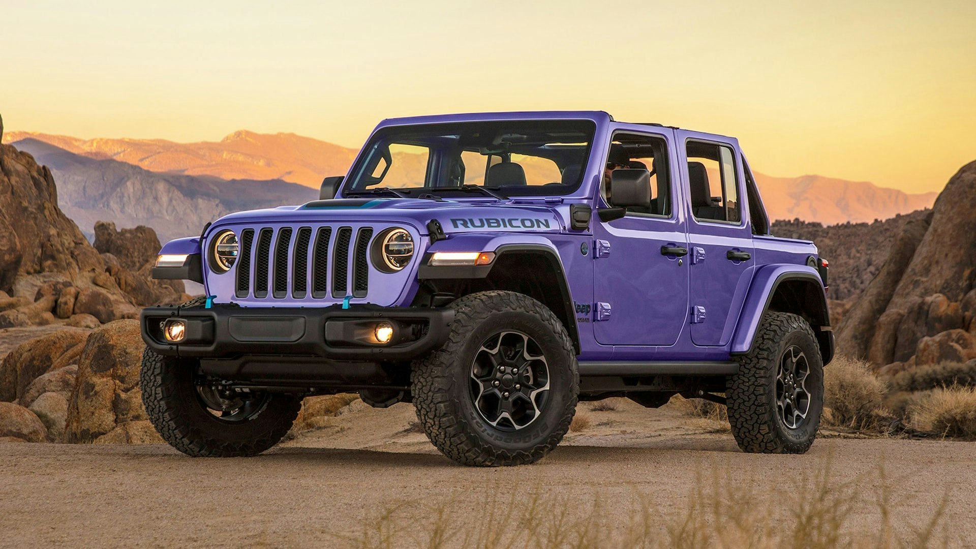 2023 Jeep Wrangler 4xe in a desert