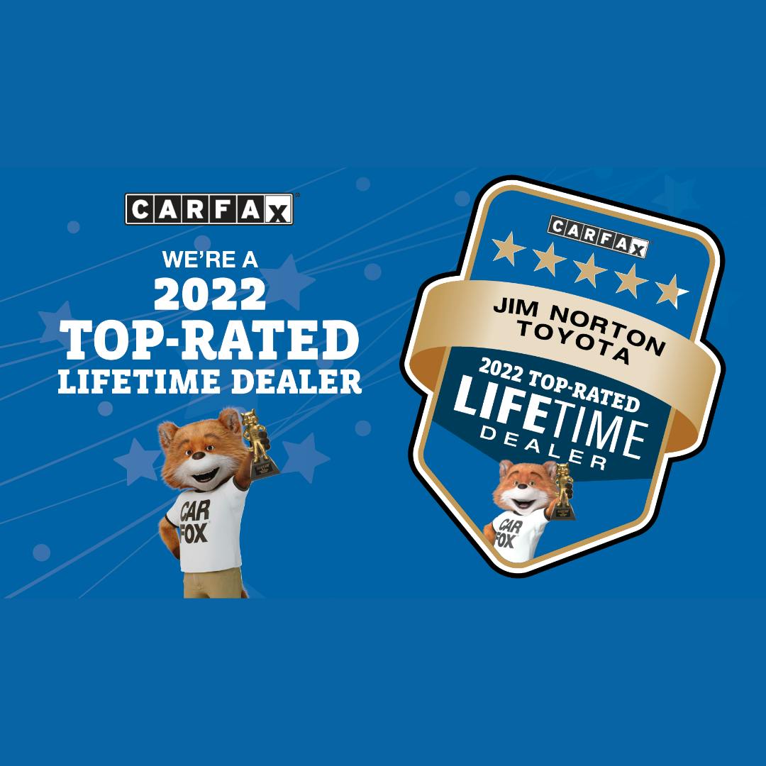 Carfax Top-rated Lifetime Dealer