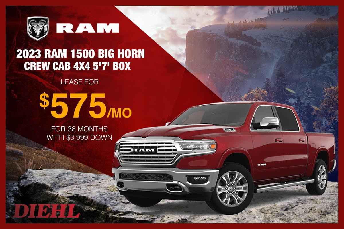 2023 Ram 1500 Big Horn Crew Cab 4X4 5’7’ Box | Diehl of Grove City