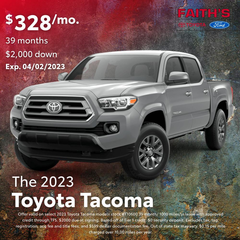 2023 Toyota Tacoma SR5 Lease Offer | Faiths Auto Group