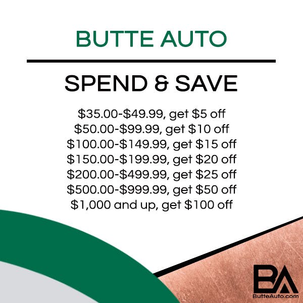 Spend & Save | Butte Toyota
