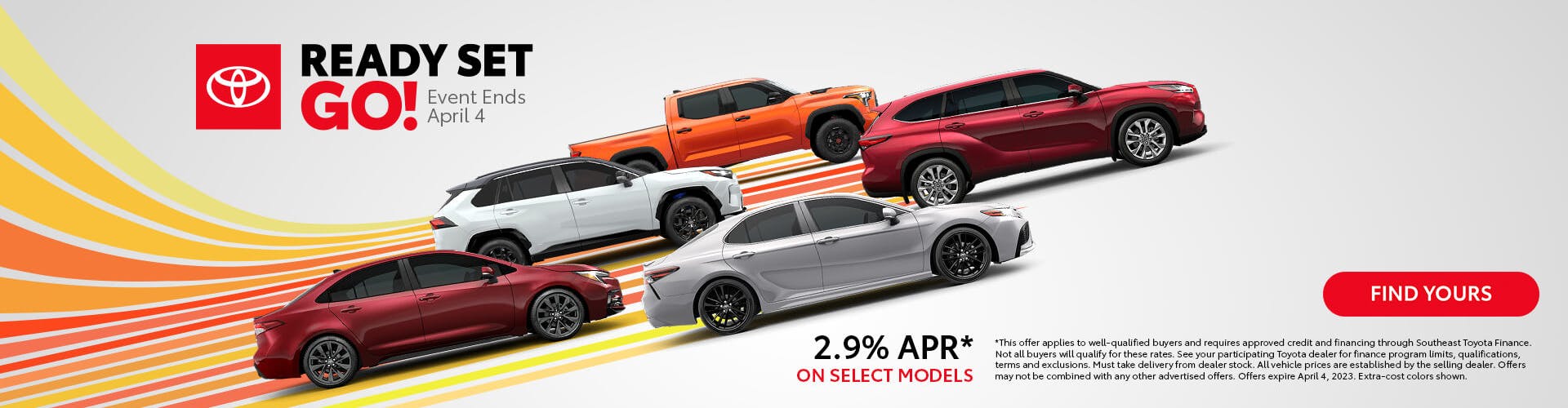 1Ready Set Go Sales Event