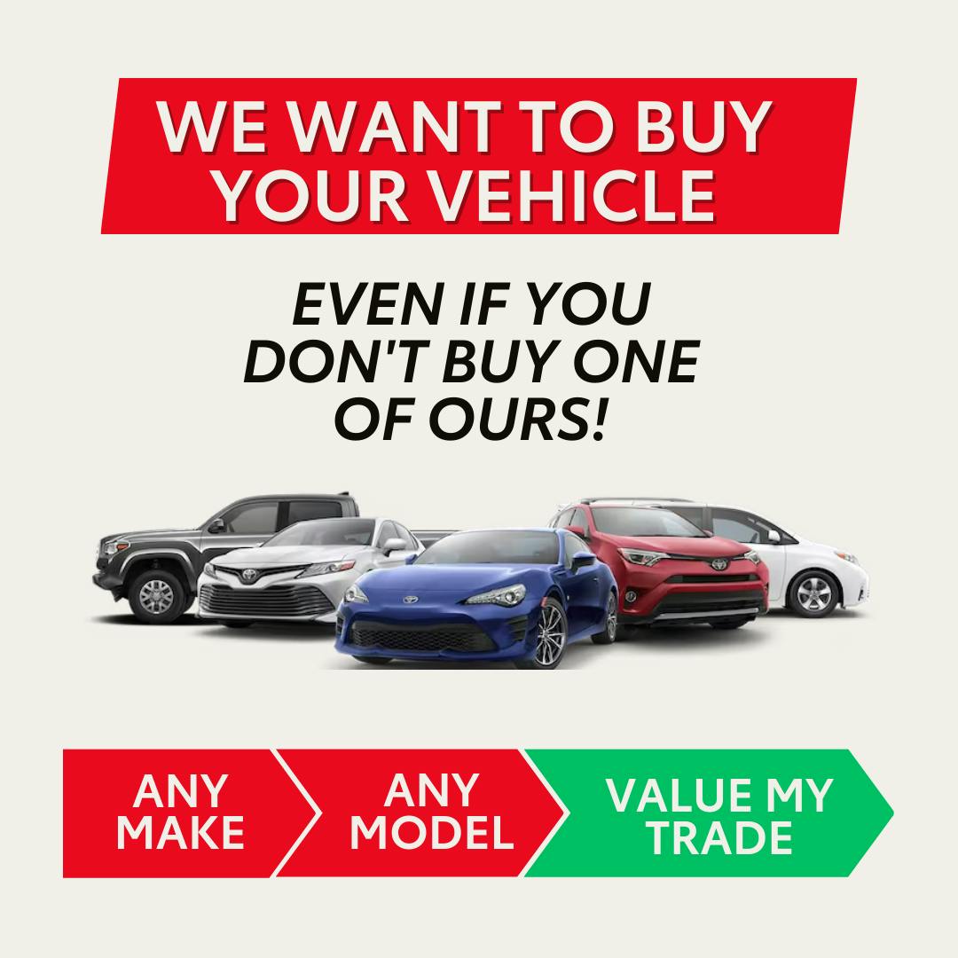 WE WANT TO BUY YOUR VEHICL