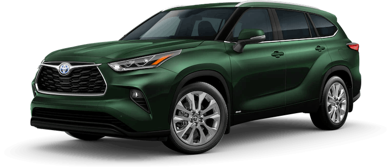 green 2023 toyota highlander