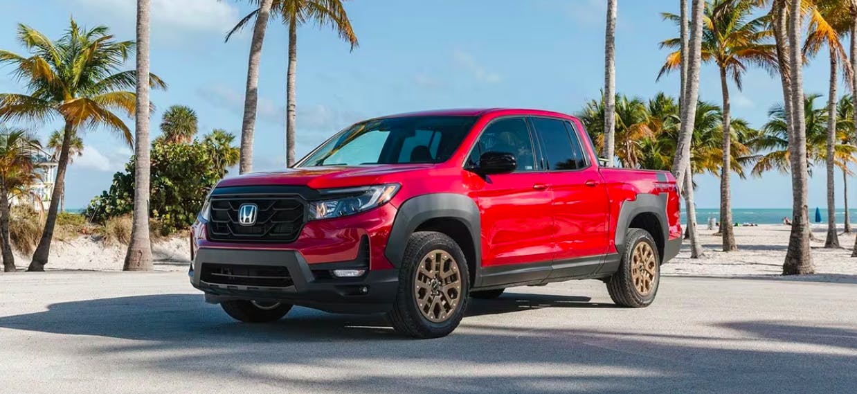 red ridgeline 2023 palm trees red ridgeline 2023 palm trees
