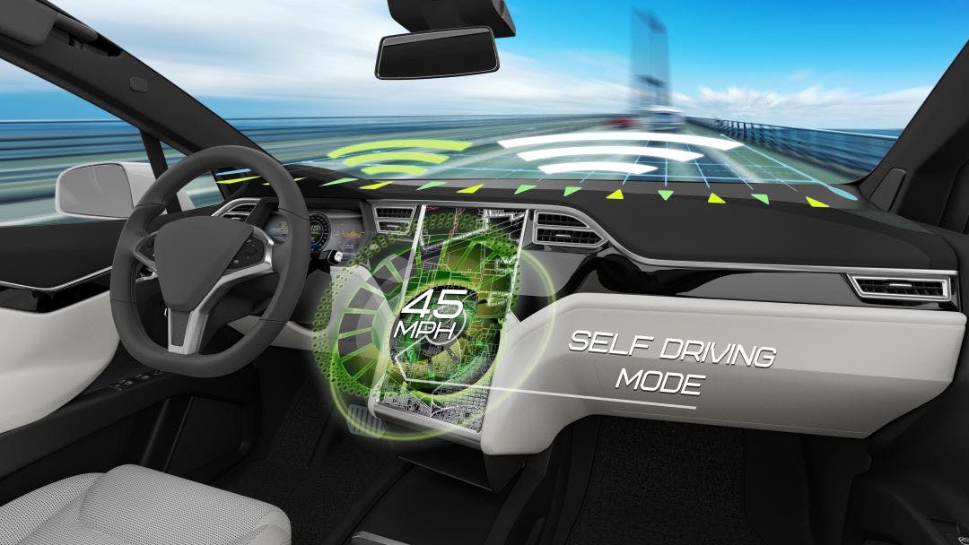 self driving vehicle illustration