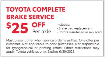 Toyota Complete Brake Service | Diehl Toyota