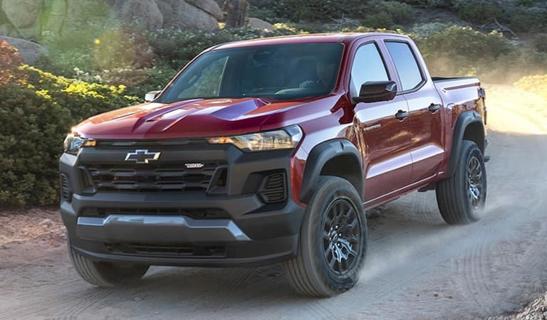 chevy colorado Chevy Colorado driving on dirt road