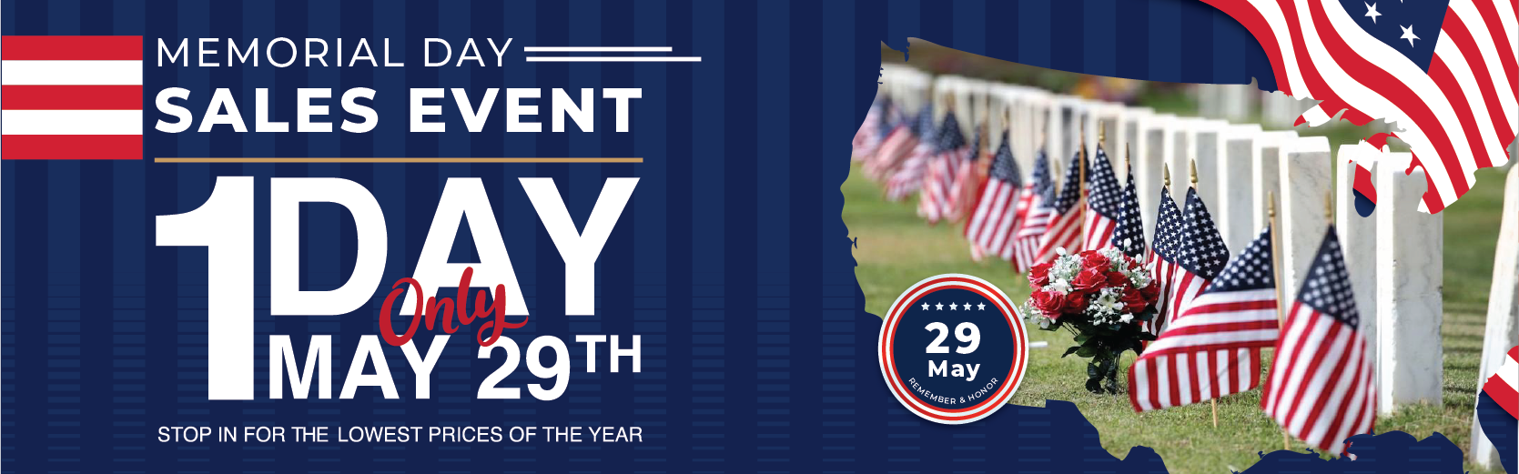 Memorial Day Sales Event Banner