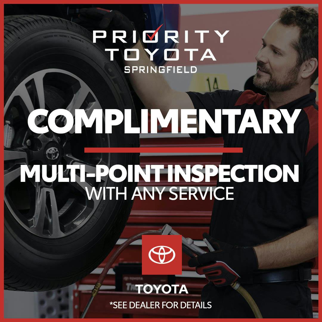 MULTI-POINT INSPECTION SPECIAL | Priority Toyota Springfield