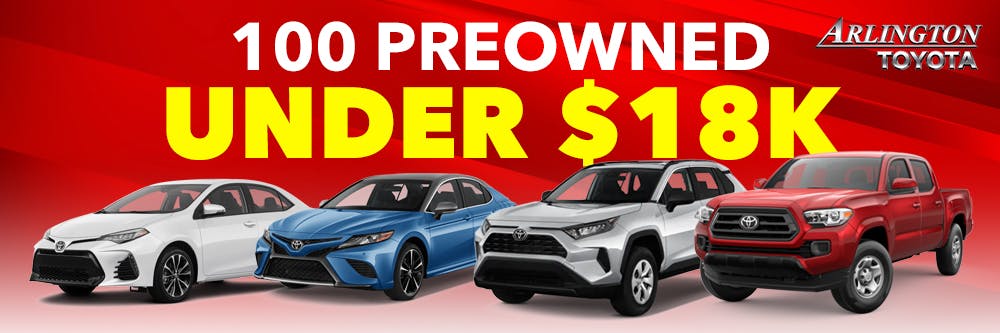 0Under 18k Used | Arlington Toyota