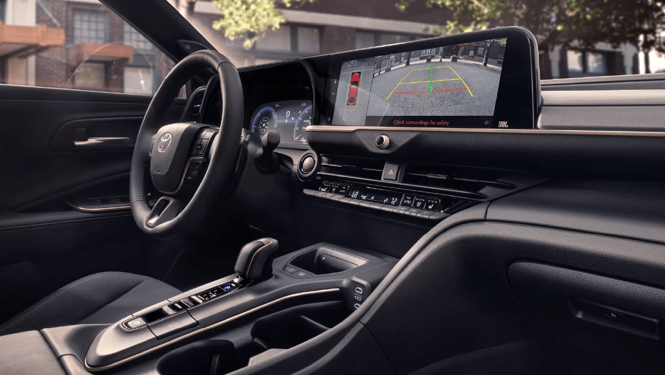 interior panoramic view monitor of 2023 Toyota Crown