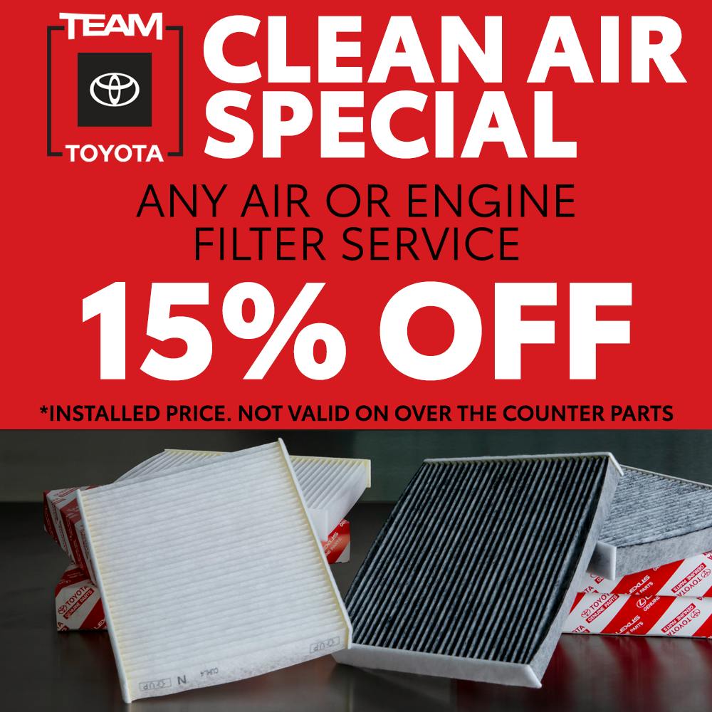 CLEAN AIR SPECIAL | Team Toyota of Princeton