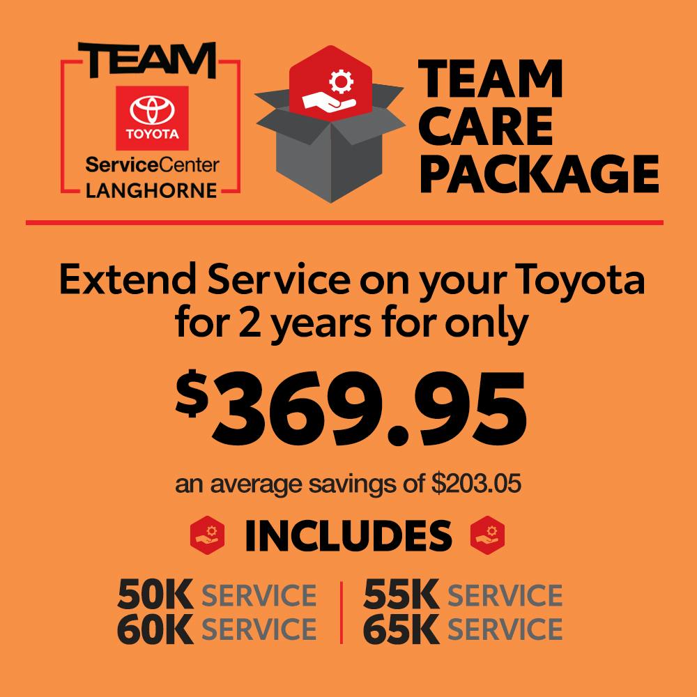 TEAM CARE PACKAGE – 50K – 65K | Team Toyota of Langhorne